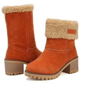 Cute Warm Short Suede boots